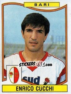 Sticker Enrico Cucchi - Calciatori 1990-1991 n. 30 - Panini