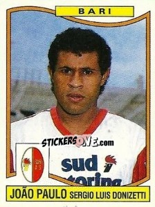Sticker João Paulo Sergio Luis Donizetti - Calciatori 1990-1991 n. 33 - Panini