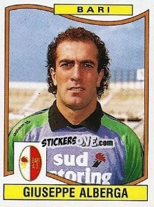 Sticker Giuseppe Alberga - Calciatori 1990-1991 n. 34 - Panini
