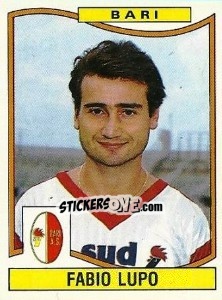Sticker Fabio Lupo - Calciatori 1990-1991 n. 36 - Panini