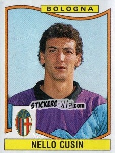 Sticker Nello Cusin - Calciatori 1990-1991 - Panini