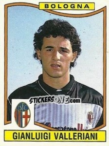 Sticker Gianluigi Valleriani - Calciatori 1990-1991 n. 53 - Panini