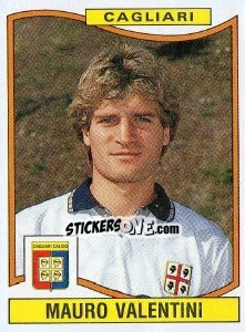 Sticker Mauro Valentini - Calciatori 1990-1991 - Panini