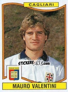 Sticker Mauro Valentini - Calciatori 1990-1991 n. 65 - Panini