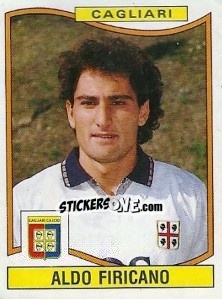Sticker Aldo Firicano - Calciatori 1990-1991 n. 66 - Panini