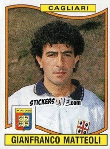 Sticker Gianfranco Matteoli - Calciatori 1990-1991 n. 68 - Panini