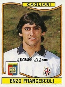 Sticker Enzo Francescoli - Calciatori 1990-1991 - Panini
