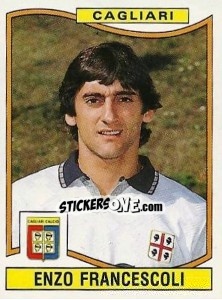 Sticker Enzo Francescoli - Calciatori 1990-1991 n. 70 - Panini