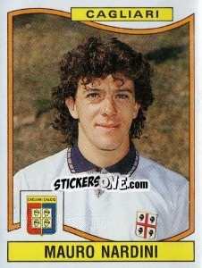 Sticker Mauro Nardini - Calciatori 1990-1991 - Panini