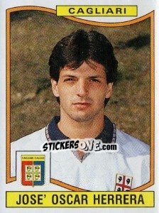 Sticker Jose' Oscar Herrera - Calciatori 1990-1991 n. 73 - Panini
