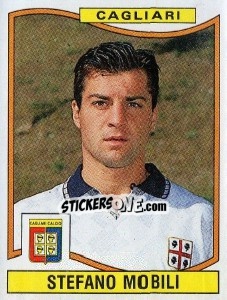 Sticker Stefano Mobili - Calciatori 1990-1991 n. 75 - Panini