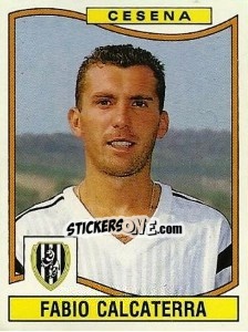 Sticker Fabio Calcaterra - Calciatori 1990-1991 n. 81 - Panini