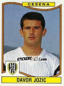 Sticker Davor Jozic - Calciatori 1990-1991 - Panini
