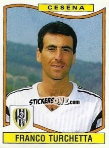 Sticker Franco Turchetta - Calciatori 1990-1991 n. 95 - Panini