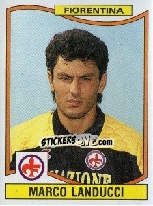 Sticker Marco Landucci - Calciatori 1990-1991 n. 97 - Panini