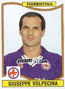 Sticker Giuseppe Volpecina - Calciatori 1990-1991 n. 101 - Panini