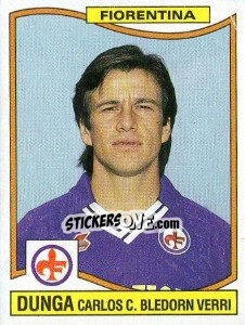 Sticker Dunga Carlos C. Bledorn Verri - Calciatori 1990-1991 - Panini