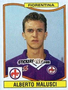 Sticker Alberto Malusci - Calciatori 1990-1991 - Panini