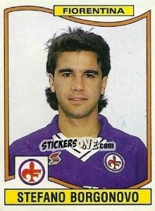 Figurina Stefano Borgonovo - Calciatori 1990-1991 - Panini