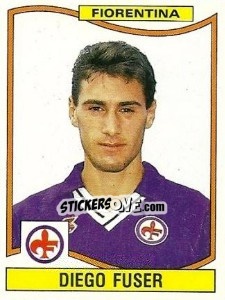 Sticker Diego Fuser - Calciatori 1990-1991 - Panini