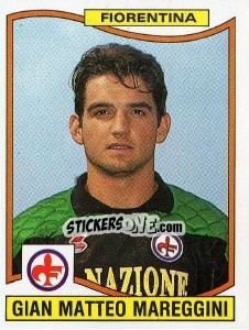 Sticker Gian Matteo Mareggini - Calciatori 1990-1991 n. 110 - Panini