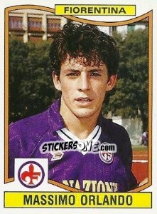 Sticker Massimo Orlando - Calciatori 1990-1991 n. 112 - Panini