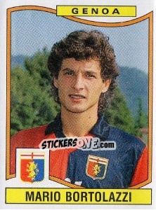 Sticker Mario Bortolazzi - Calciatori 1990-1991 n. 125 - Panini