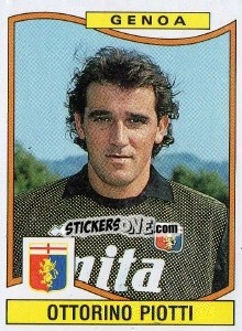 Sticker Ottorino Piotti - Calciatori 1990-1991 n. 129 - Panini