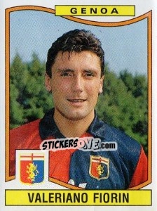 Sticker Valeriano Fiorin - Calciatori 1990-1991 - Panini