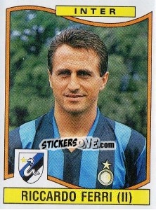 Figurina Riccardo Ferri - Calciatori 1990-1991 - Panini