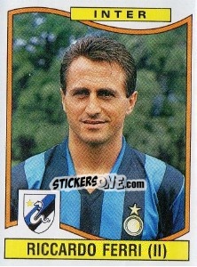 Sticker Riccardo Ferri - Calciatori 1990-1991 n. 141 - Panini