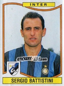 Sticker Sergio Battistini - Calciatori 1990-1991 n. 142 - Panini