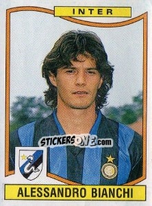 Sticker Alessandro Bianchi - Calciatori 1990-1991 n. 143 - Panini