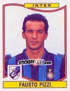 Sticker Fausto Pizzi - Calciatori 1990-1991 n. 144 - Panini