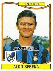 Sticker Aldo Serena - Calciatori 1990-1991 n. 147 - Panini
