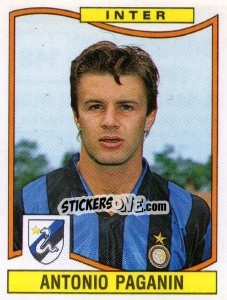 Sticker Antonio Paganin - Calciatori 1990-1991 n. 149 - Panini