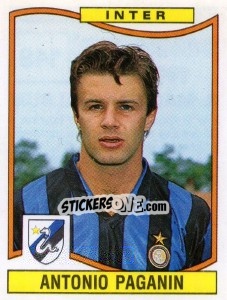 Figurina Antonio Paganin - Calciatori 1990-1991 - Panini