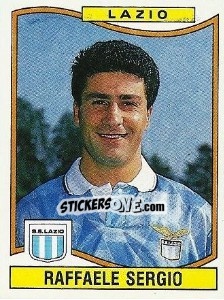 Sticker Raffaele Sergio - Calciatori 1990-1991 n. 177 - Panini