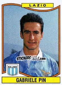 Sticker Gabriele Pin - Calciatori 1990-1991 - Panini