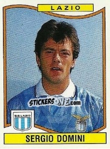 Sticker Sergio Domini - Calciatori 1990-1991 n. 184 - Panini