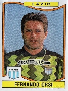 Sticker Fernando Orsi - Calciatori 1990-1991 n. 186 - Panini