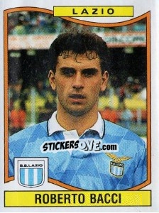 Sticker Roberto Bacci - Calciatori 1990-1991 n. 187 - Panini