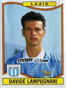 Sticker Davide Lampugnani - Calciatori 1990-1991 n. 189 - Panini