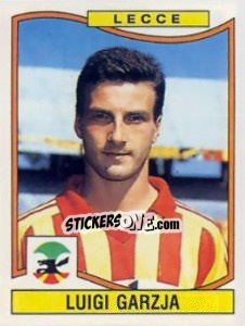 Sticker Luigi Garzya - Calciatori 1990-1991 n. 195 - Panini