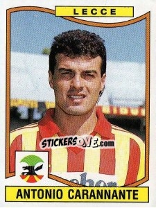 Sticker Antonio Carannante - Calciatori 1990-1991 n. 196 - Panini