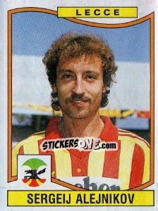 Sticker Sergeij Alejnikov - Calciatori 1990-1991 - Panini