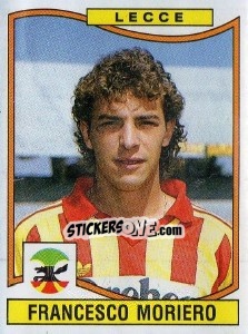 Sticker Francesco Moriero - Calciatori 1990-1991 - Panini