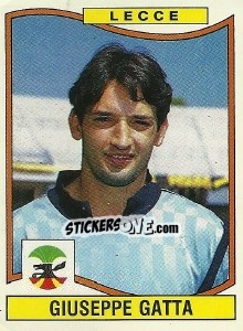 Sticker Giuseppe Gatta - Calciatori 1990-1991 n. 205 - Panini