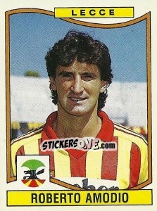 Sticker Roberto Amodio - Calciatori 1990-1991 - Panini