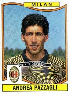 Sticker Andrea Pazzagli - Calciatori 1990-1991 n. 211 - Panini